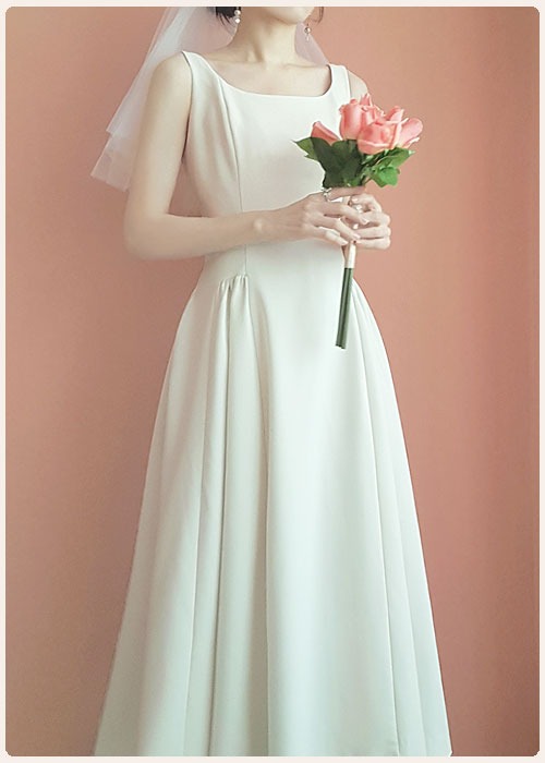 모네 뷔스티에 스냅촬영 캐주얼웨딩 셀프웨딩 드레스